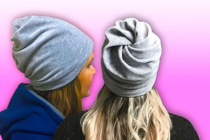how to sew a beanie 2 ways using fleece fabric or an old sweater, Make your own beanie from scratch