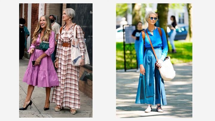 how to dress like carrie miranda charlotte in and just like that, Miranda s tote bags in And Just Like That