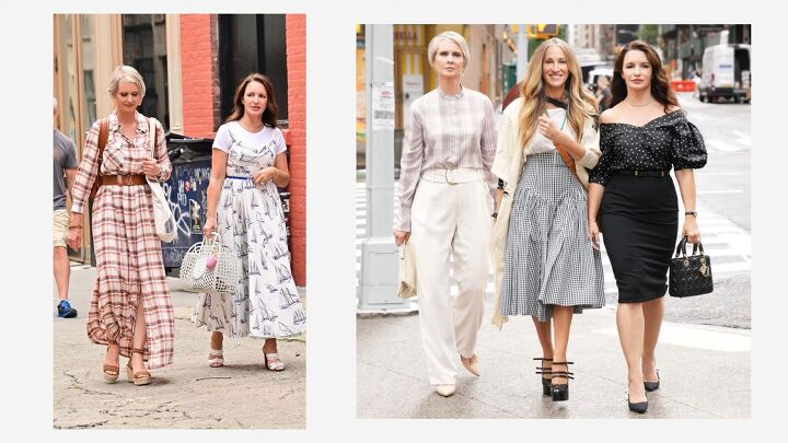 how to dress like carrie miranda charlotte in and just like that, Miranda wearing plaid in And Just Like That