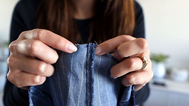 3 easy upcycling clothes tutorials to give your old garments new life, Sewing the seams from the darts