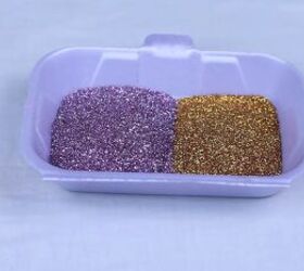 revive your peeling heels by turning them into diy glitter shoes, Mixing different colored glitter together