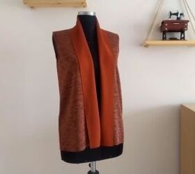 how to sew a cozy diy shawl vest perfect for winter, DIY shawl vest