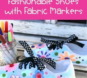 Creating Fashionable Shoes With Fabric Markers | Upstyle