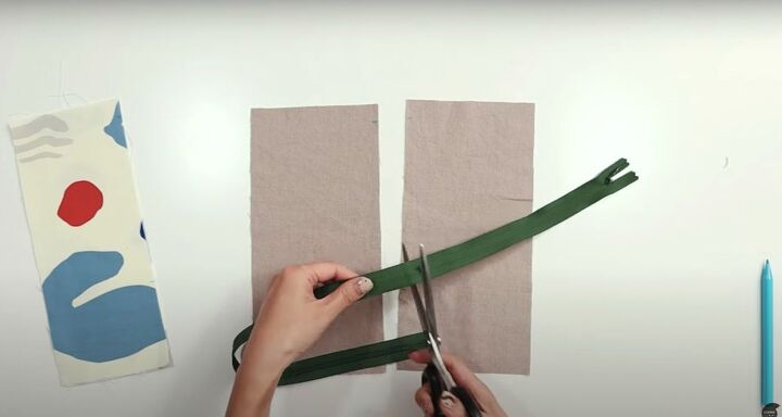 how to sew an invisible zipper a step by step tutorial, Cutting the zipper to make it shorter