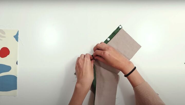 how to sew an invisible zipper a step by step tutorial, Pinning the left well