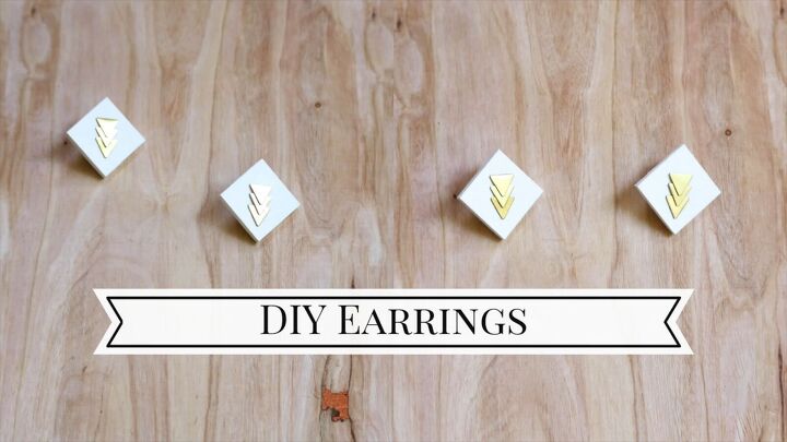 how to make wooden earrings cute post earrings you can make at home, Cute homemade DIY wood earrings