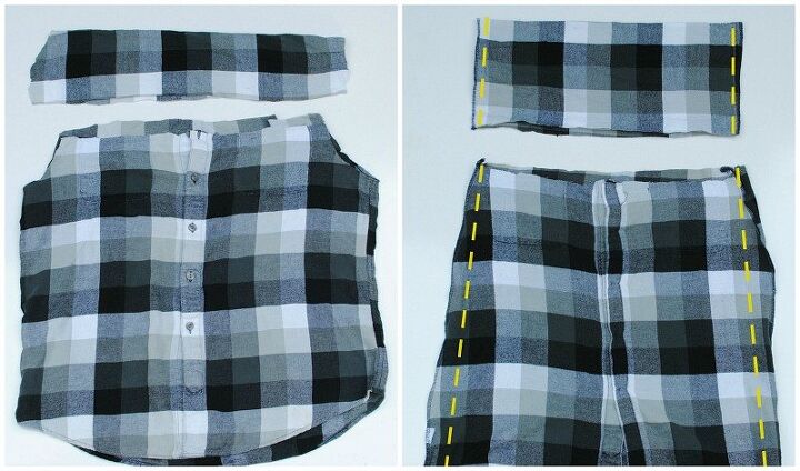 diy paper bag waist skirt from men s shirt