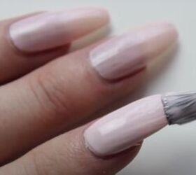 how to care for long natural nails to keep them strong healthy, Long natural nails manicure