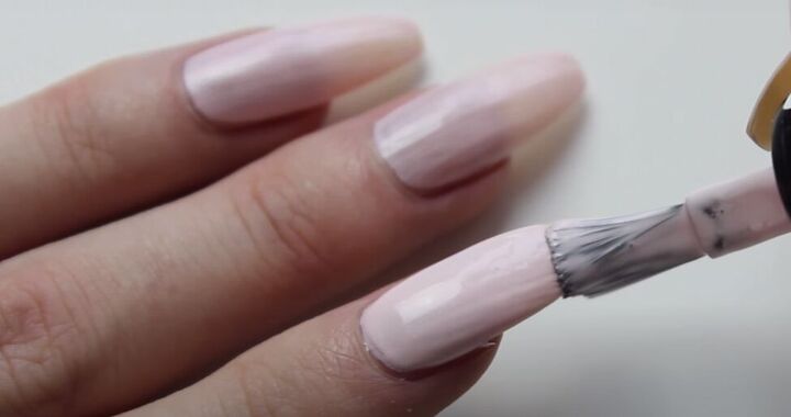 how to care for long natural nails to keep them strong healthy, Long natural nails manicure