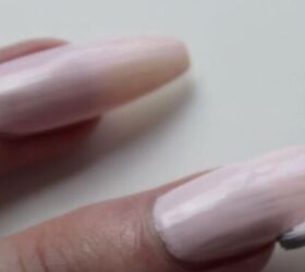 how to care for long natural nails to keep them strong healthy, Wrapping the nail edges with nail polish