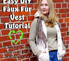 easy diy faux fur vest tutorial