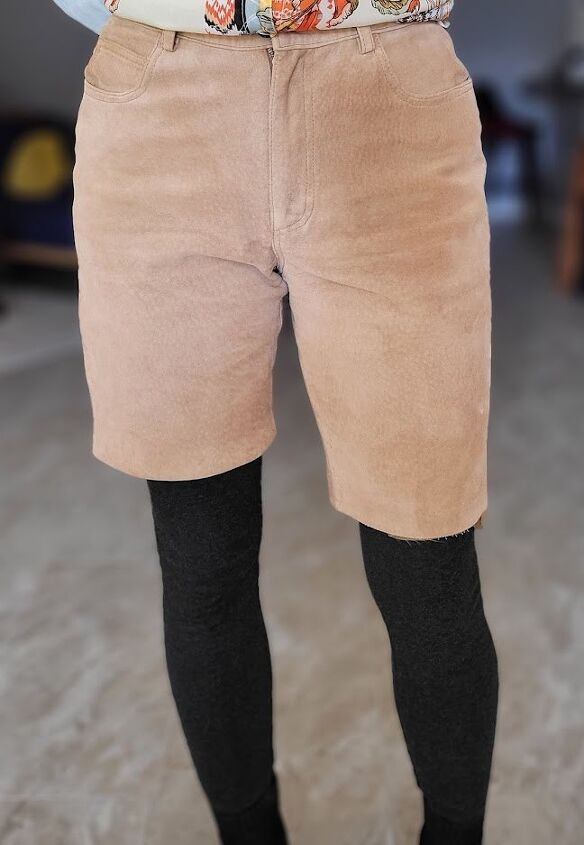 easy diy suede shorts on the cheap