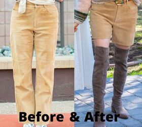 Easy DIY Suede Shorts on the Cheap