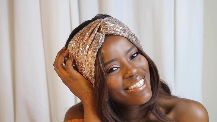 how to make a glittery gucci inspired diy turban headband, DIY Gucci inspired turban headband