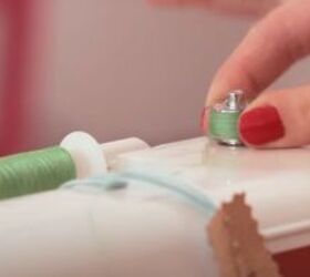 basic sewing skills how to thread a sewing machine step by step, How to remove the bobbin from the winder