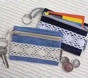 handy zipper pouch, You can add some lace