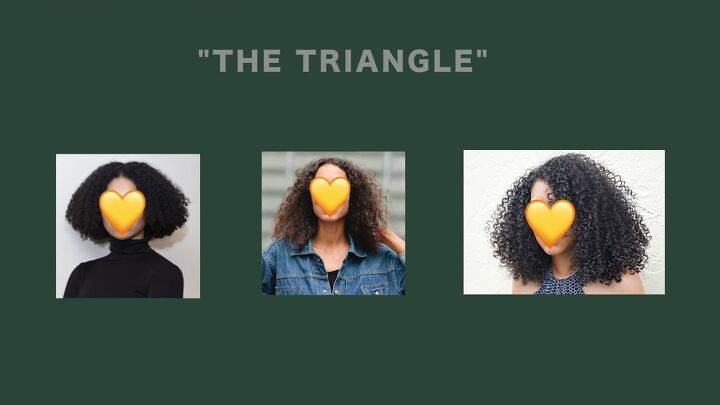 3 natural hairstyles with gel that prove gel placement is everything, How to get a triangle shape on natural hair