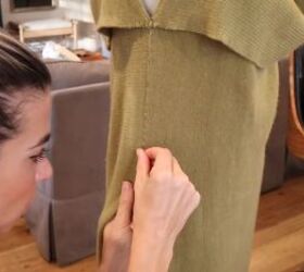 how to make a cowl neck dress out of a scarf quick easy diy, How to turn a scarf into a dress