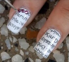 Have You Read Today's Headlines? Newspaper Nails Are So Easy to Do! |  Upstyle