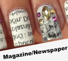 Have You Read Today's Headlines? Newspaper Nails Are So Easy to Do!