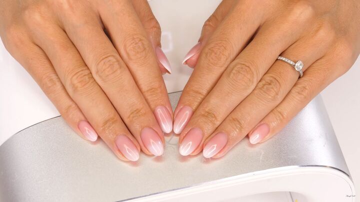 how to do elegant classy baby boomer nails at home, Ombre baby boomer nails