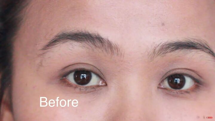 looking for painless brow grooming here s how to shave your eyebrows, Eyebrows before shaving