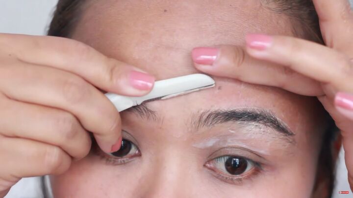 looking for painless brow grooming here s how to shave your eyebrows, How to shave eyebrows