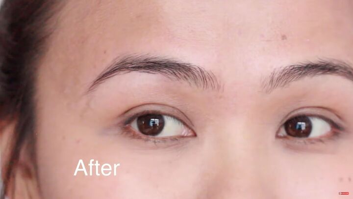looking for painless brow grooming here s how to shave your eyebrows, How to shave eyebrows after picture