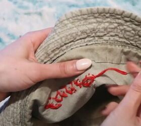 how to embroider clothes by hand using 3 basic stitches, Securing the end of the embroidery thread