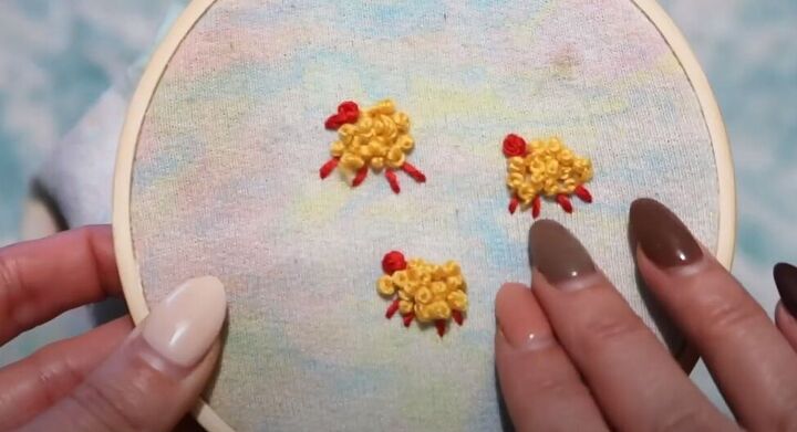 how to embroider clothes by hand using 3 basic stitches, How to embroider clothes with a French knot
