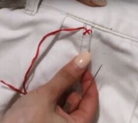how to embroider clothes by hand using 3 basic stitches, How to do a cross stitch