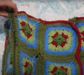 got an old crochet blanket try out this granny square bag tutorial, How to make a granny square purse