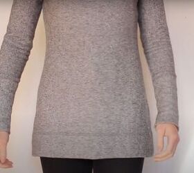 how to make a diy cropped sweater fix an unflattering fit, How to revamp an old sweater