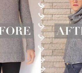 How to Make a DIY Cropped Sweater & Fix an Unflattering Fit