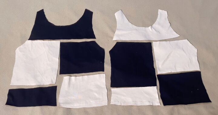 double the fun how to make 2 diy patchwork tops at the same time, Making a DIY patchwork top