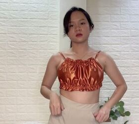 Diy satin hot sale top