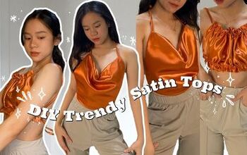 2 Sexy, Backless DIY Satin Tops You Can Make Quickly & Easily