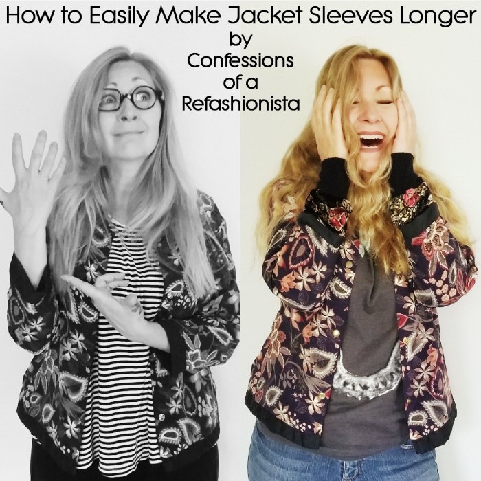 how to easily make jacket sleeves longer