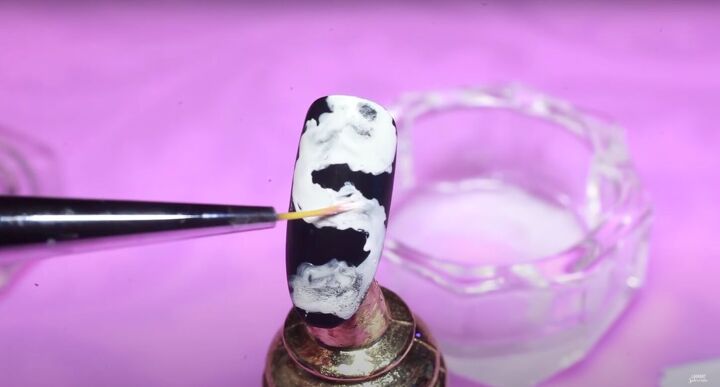 how to do funky neon smoke nail art using 3 different methods, Smoke nail art tutorial