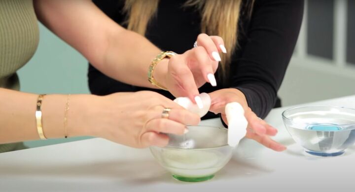 how to make all natural diy nail polish remover at home, Using the homemade nail polish remover