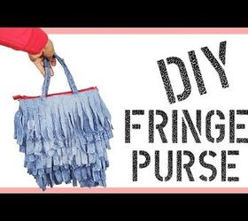 How to Make a Cute Boho-Style DIY Fringe Purse Out of Old Jeans