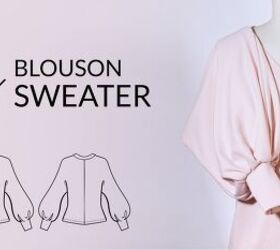 How to Sew a Beautiful Balloon-Sleeve Blouson Sweater From Scratch