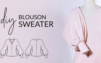 How to Sew a Beautiful Balloon-Sleeve Blouson Sweater From Scratch