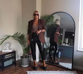 Style Black Vinyl Leggings Outfits 