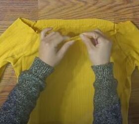 how to make a diy distressed choker top out of an old turtleneck, How to distress a top