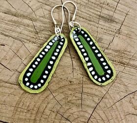 Eco Earrings Up-cycled From Old Vinyl Records