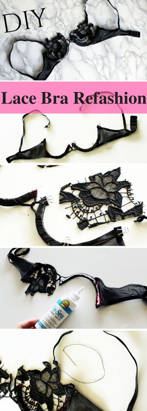 Bra Making The Easy Way - DIY Lace Bra Refashion | Upstyle Bra Making The Easy Way - DIY Lace Bra Refashion | Upstyle