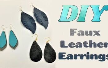 How to Make Faux Leather Earrings Without a Cricut - Try Die Cutting!