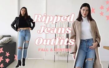 7 Cute Outfits With Ripped Jeans For Fall and Winter