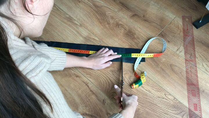 how to make a suspender skirt out of men s pajama pants, DIY suspender skirt tutorial